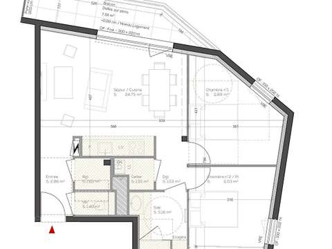 Vente appartement 3 pièces