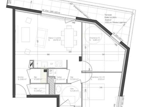 Vente appartement 3 pièces