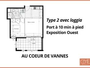 Vente Appartement 2 piècesVannes Centre Ville