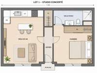 Vente appartement 1 pièce