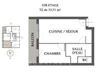 Vente appartement 2 pièces