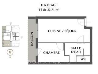 Vente appartement 2 pièces