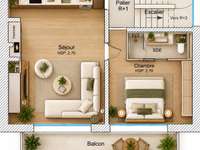 Vente appartement 2 pièces