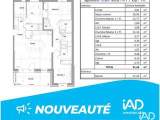 Vente appartement 4 pièces Vente appartement 4 pièces