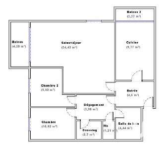 Vente appartement 3 pièces