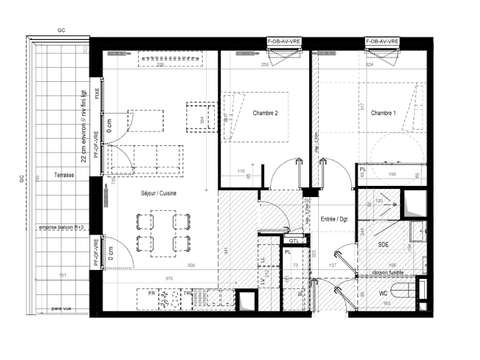 Vente appartement 3 pièces