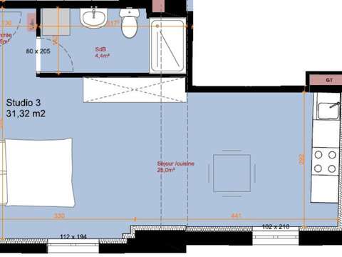 Vente appartement 1 pièce