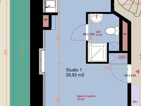 Vente appartement 1 pièce