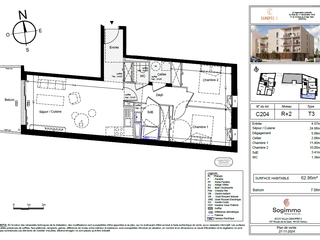Vente appartement 3 pièces