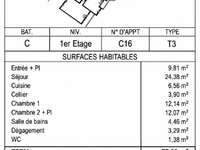 Vente appartement 3 pièces