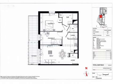 Vente appartement 3 pièces