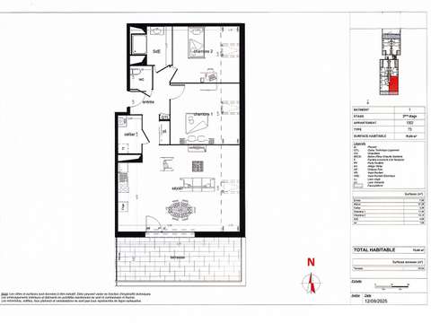 Vente appartement 3 pièces