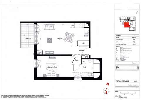 Vente appartement 2 pièces Vezin-le-Coquet 35