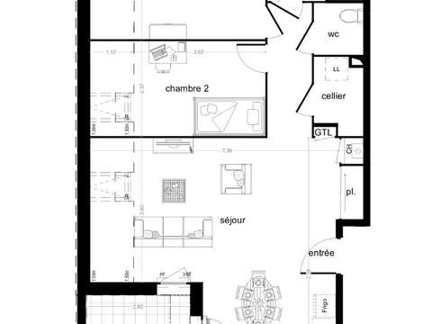 Vente appartement 3 pièces