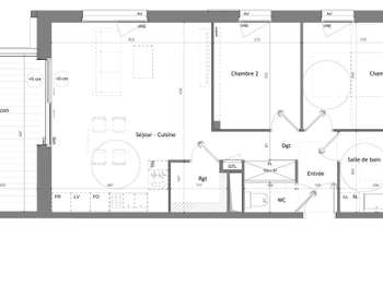 Vente appartement 3 pièces