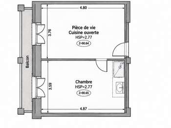 Vente appartement 2 pièces Villeneuve-de-Marsan 40