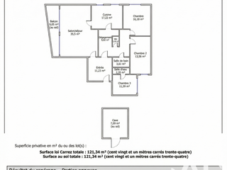 Vente appartement 4 pièces