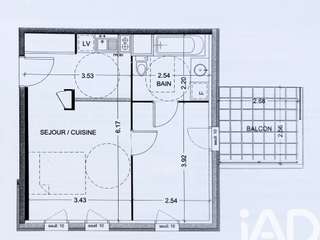 Vente appartement 2 pièces