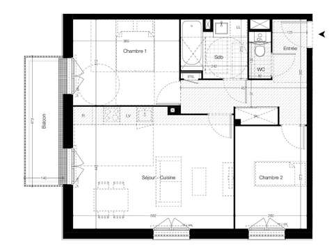 Vente appartement 3 pièces