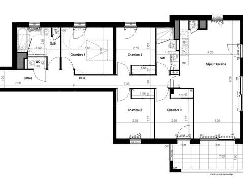 Vente appartement 5 pièces