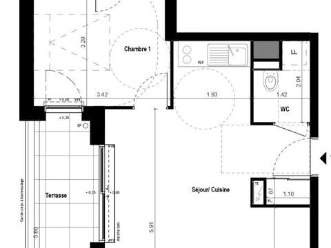 Vente appartement 2 pièces
