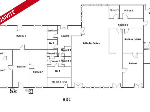 Bureaux et commerces 1 pièce