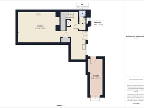 Bureaux et commerces 3 pièces