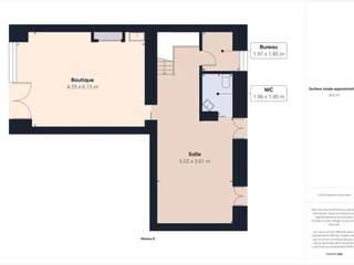 Bureaux et commerces 3 pièces