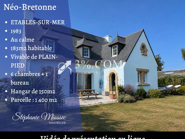 Local commercial 8 pièces 183 m² · à Binic-Etables-sur-Mer · 183 m² · 379 900 €