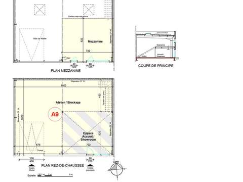 Bureaux et commerces 1 pièce