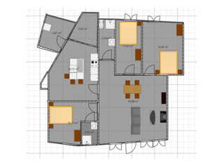 Bureaux et commerces 4 pièces