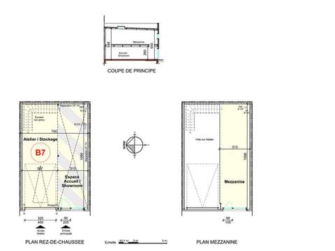 Bureaux et commerces 1 pièce