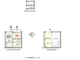 Bureaux et commerces 1 pièce