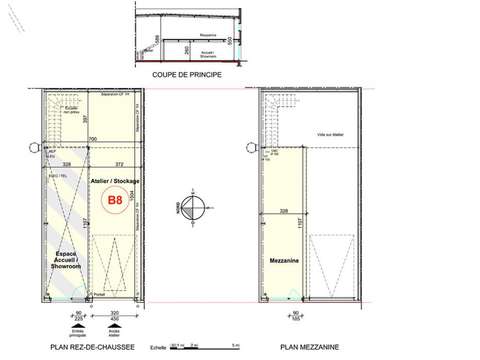 Bureaux et commerces 1 pièce