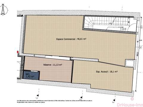 Bureaux et commerces 2 pièces