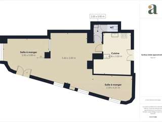 Bureaux et commerces 2 pièces