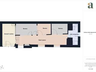 Bureaux et commerces 4 pièces