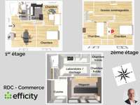 Bureaux et commerces 5 pièces