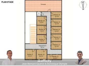 Bureaux et commerces 21 pièces