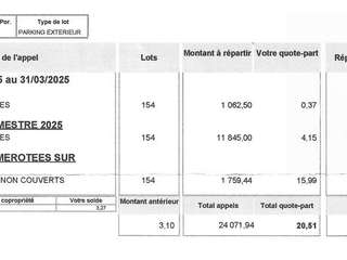 Vente garage et parking