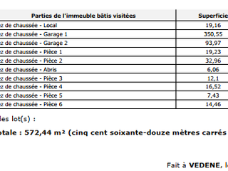Vente garage et parking