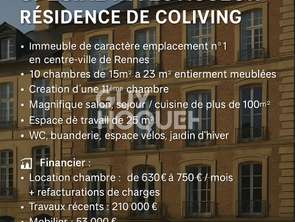 Vente Immeuble 10 chambresRennes Centre Ville