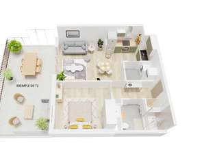 Vente Appartement 3 piècesHermanville-sur-Mer