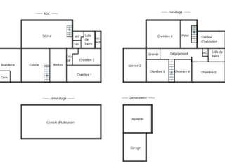 Longère et corps de ferme 8 pièces