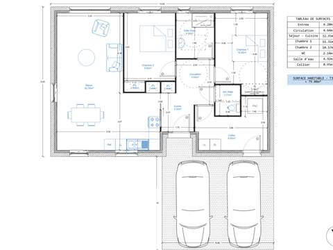 Vente maison 3 pièces