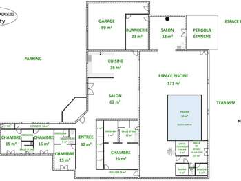 Vente maison 9 pièces