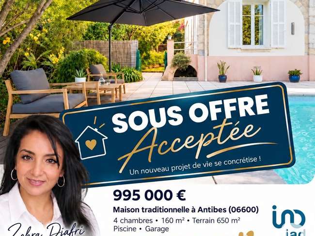 Maison 6 pièces 160 m² · à Antibes · 160 m² · 995 000 €