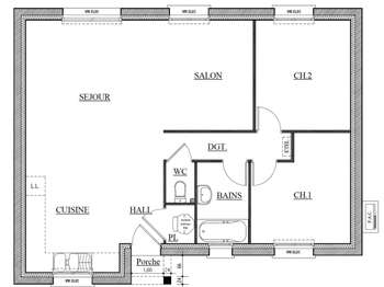 Vente maison 3 pièces
