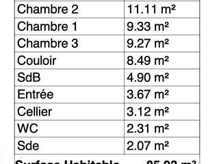 Vente maison 4 pièces