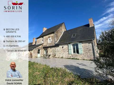 Vente maison 5 pièces Bécon-les-Granits 49